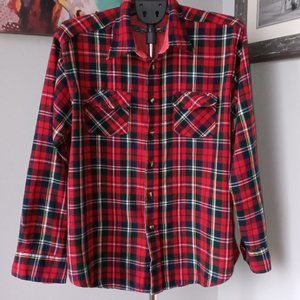 Vintage Eaton Birkdale flannel plaid shirt
